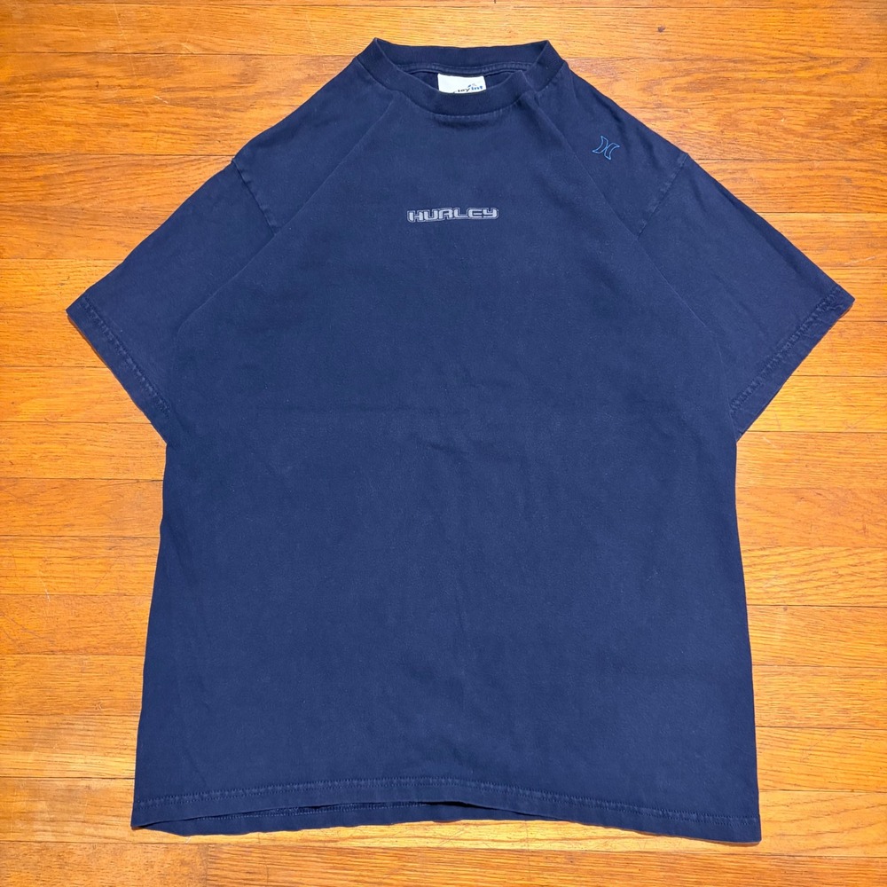Vintage Y2K Hurley International Mens Center Logo Double Sided T-Shirt Size M